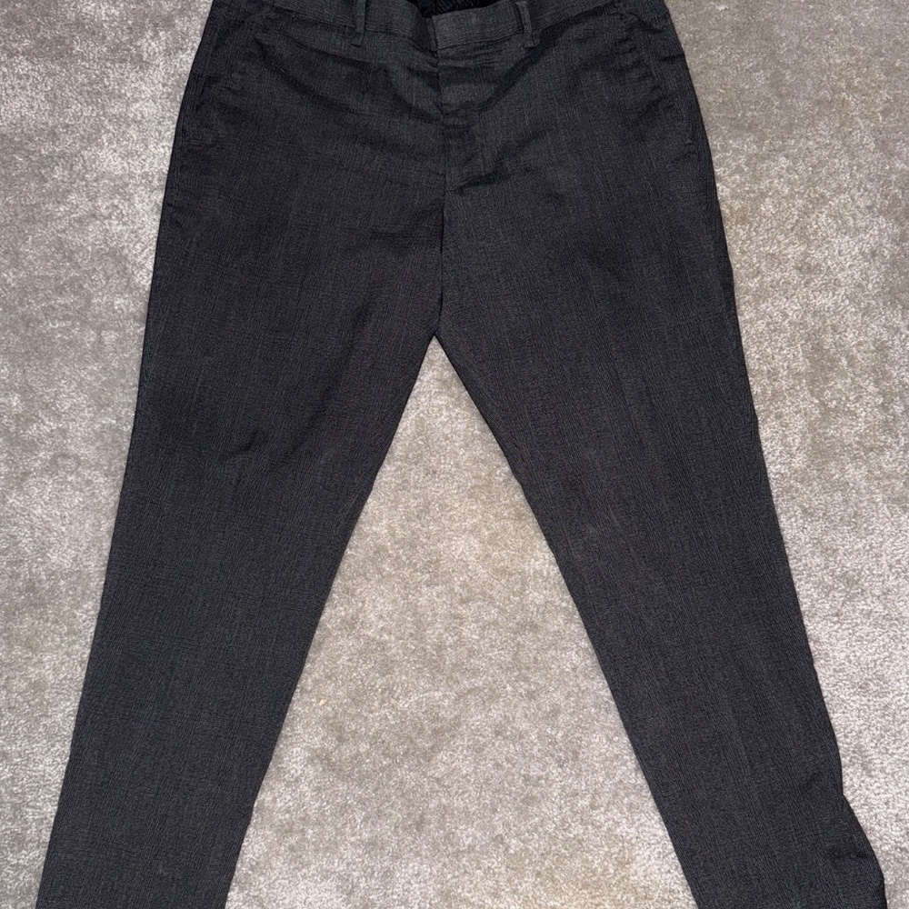 Men’s Express Slim Fit Dress Pants – Charcoal Gray (33×30 Extra Slim)